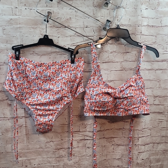 aimage 2 piece bathing suit swimsuit bikini large nwt new in package - Picture 1 of 8